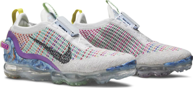 Nike Air VaporMax 2020 Flyknit Pure Platinum Multi-Color (GS) - Image 2