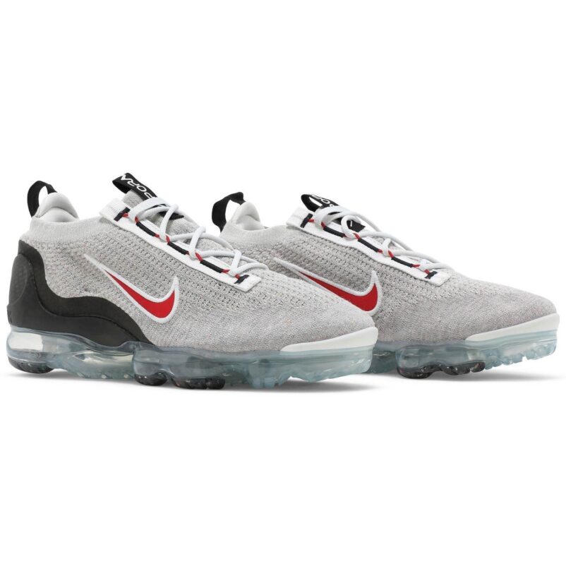 Air VaporMax 2021 Flyknit Light Bone University Red - Image 2